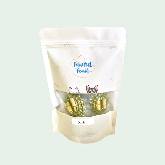 Freeze-dried durian dog treats, 10 piece pack, Pawfect Feast