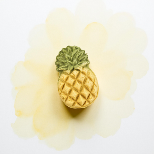 Tropical Pineapple Paws freeze-dried treats for dogs, close-up
